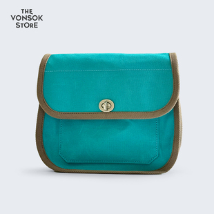 国现 京都百年 一泽信三郎手工120周年限定京都琵琶湖蓝色帆布包