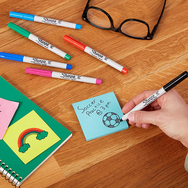 纵向书写美国sharpie锐意马克笔彩色绘画美术学生礼物diy填色组合