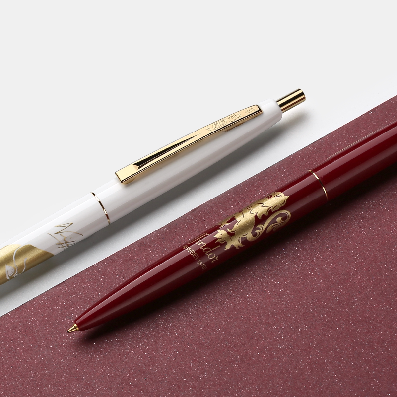 纵向书写 法国文具bic比克限量圆珠笔哆啦a梦联名限定黑芯油笔0.