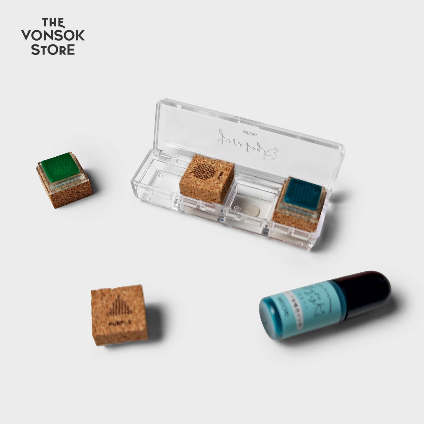 纵向书写 TVS&uml;  日本midori Yuru Log软木浸透印章组 26文具大赏