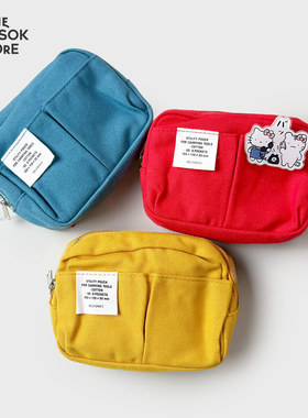 纵向书写日本Delfonics简约笔袋女ins日系手账包大容量文具收纳包