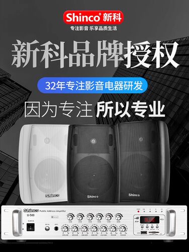 壁挂音响音箱店铺专用蓝牙商用超市餐厅吊挂家用背景音乐广播喇叭