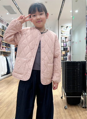 日单童装男童女童空气棉服便携式外套2025冬季新款宽松上衣478125