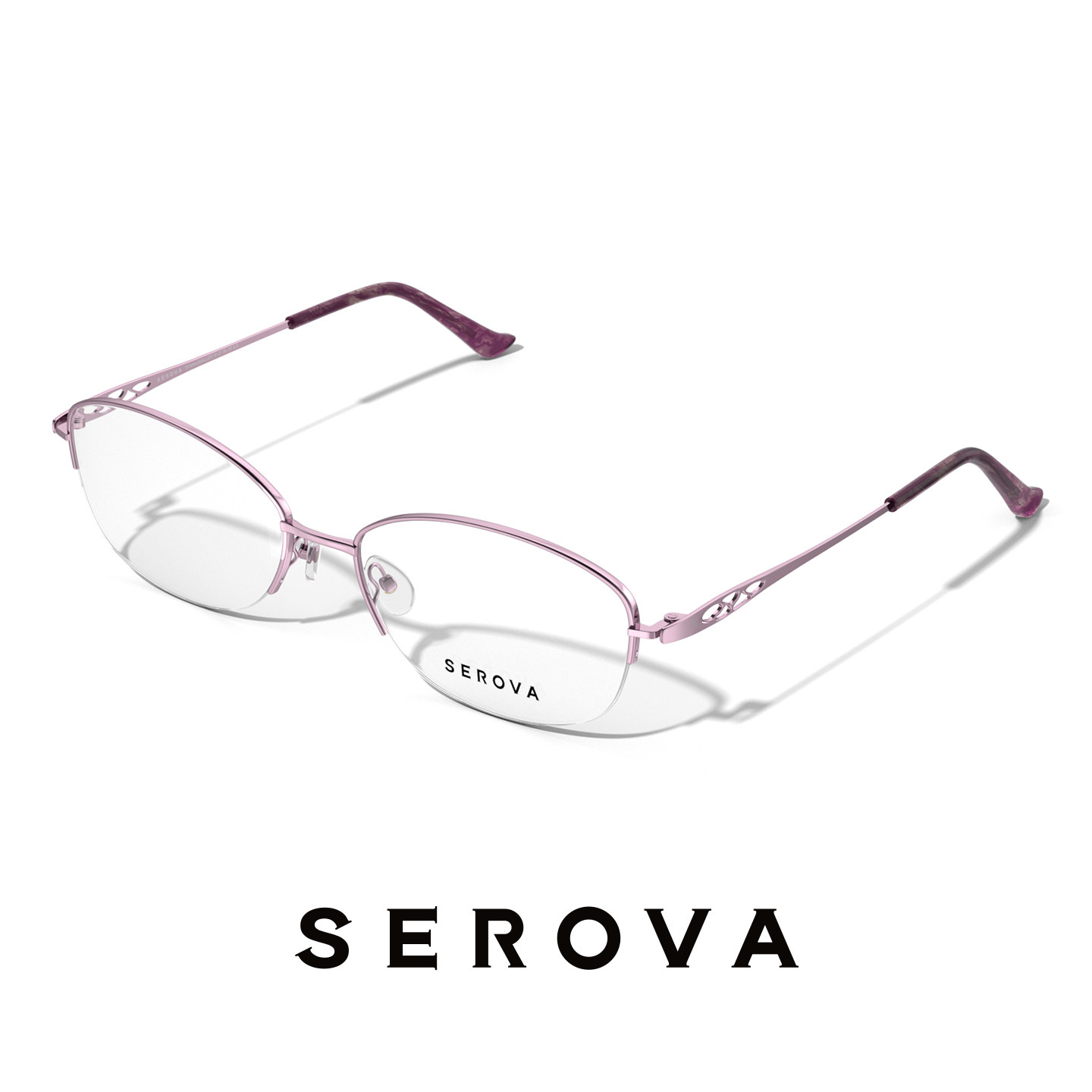 SEROVA施洛华SP469眼镜框超轻钛架半框近视眼镜女士优雅大小53