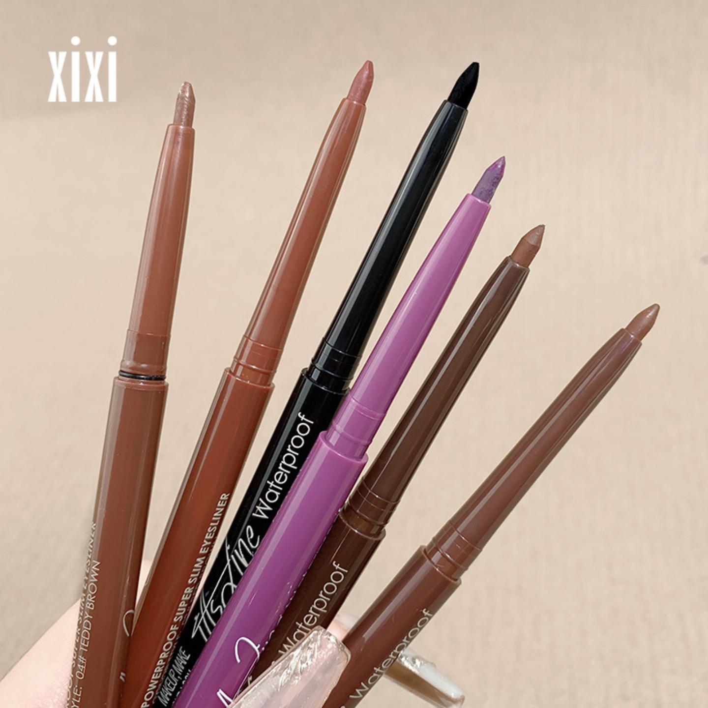 xixi眼线胶笔棕色黑色双色款新手
