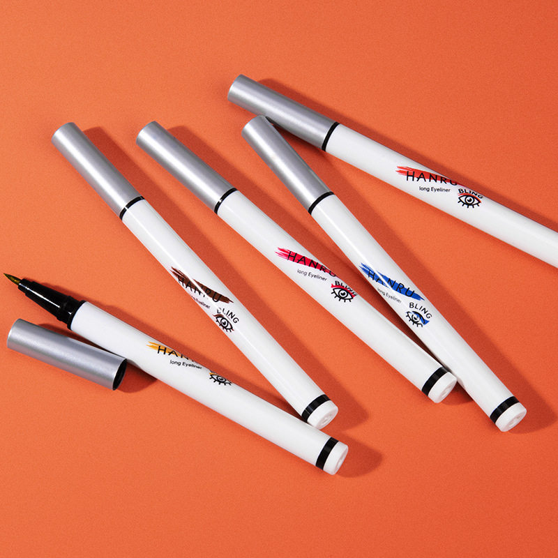 网红彩色眼线笔防水持久不晕染极细白色眼线液笔新手初学者女彩妆
