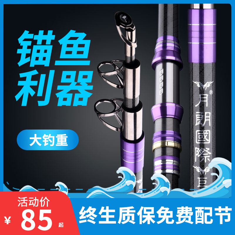 可视锚鱼竿专业超轻超硬矛锚杆专用巨物全套鱼杆套装Z远投竿海竿