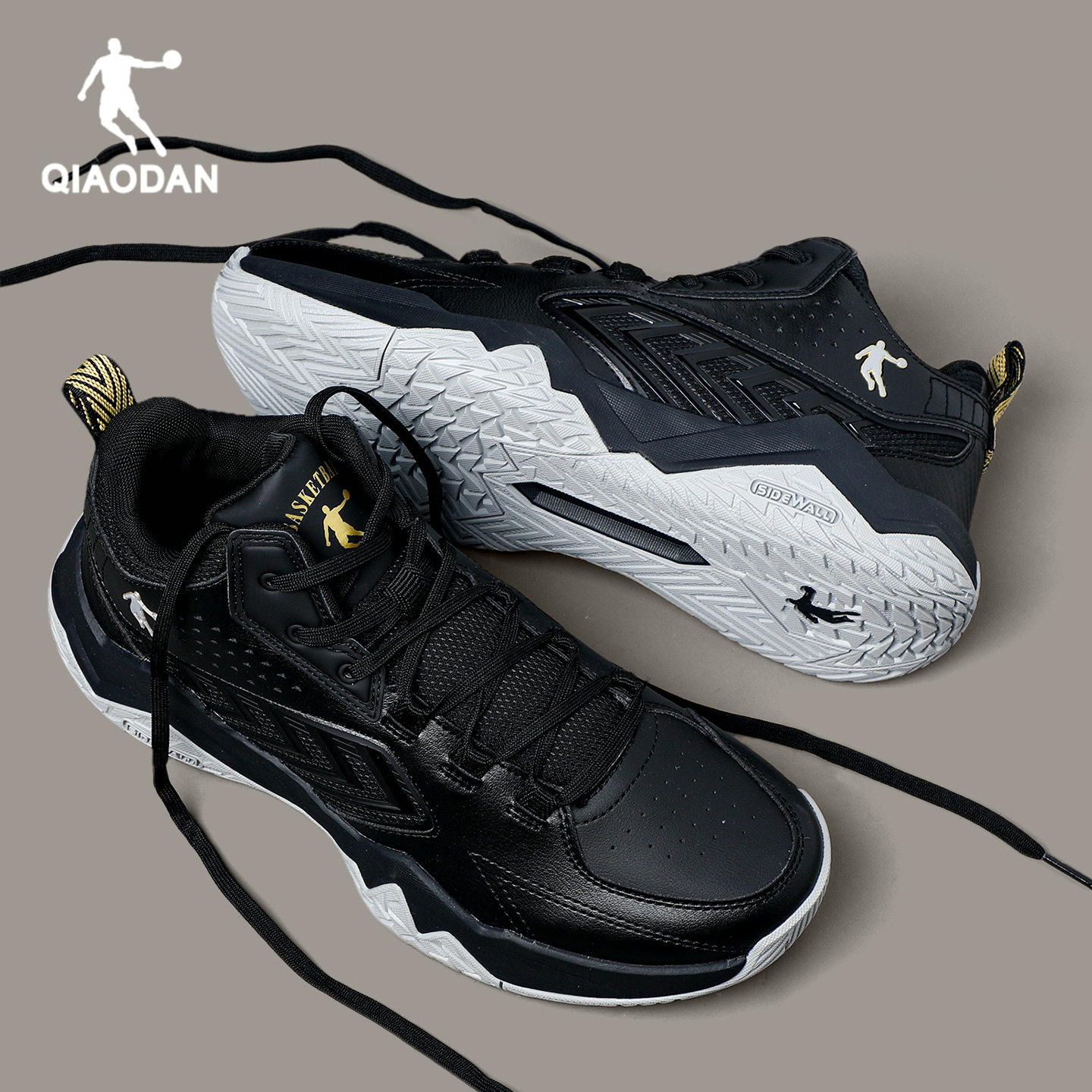 乔丹实战篮球鞋男鞋2026冬季新款皮面防水运动鞋正品减震高帮球鞋