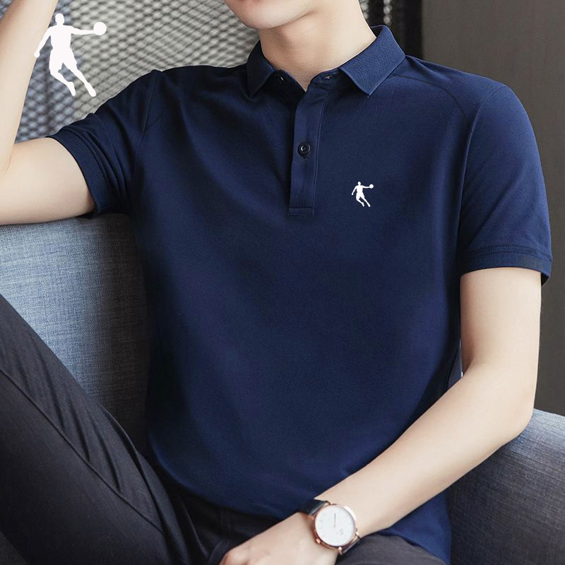 乔丹短袖男T恤新款半袖翻领POLO衫夏季速干透气体恤运动上衣