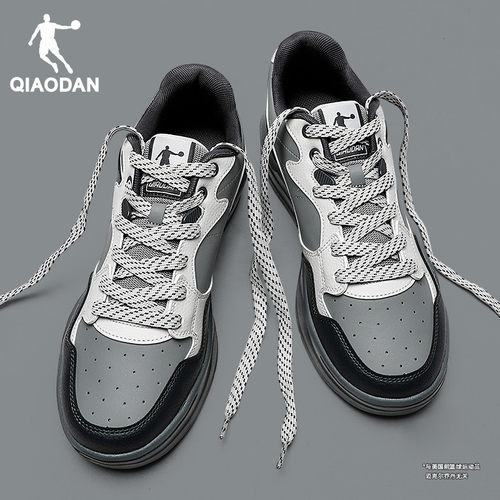 乔丹板鞋男鞋低帮皮面防水运动鞋