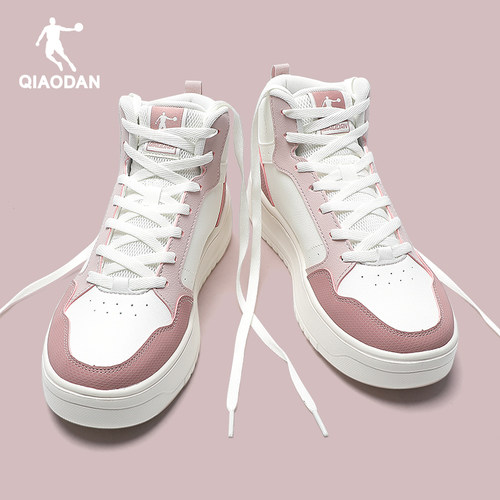 乔丹小白鞋女鞋高帮板鞋运动鞋
