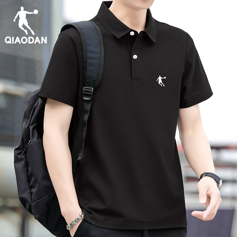 乔丹polo衫短袖男士t恤2025新款夏季冰丝速干翻领运动服商务男装