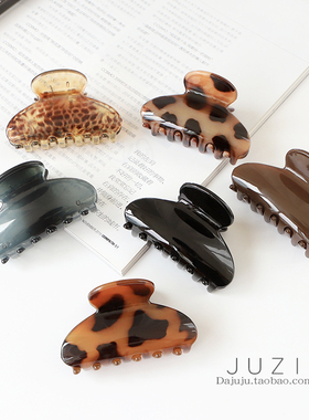 2只套装 气质优雅简约中号抓夹半夹公主头发夹子盘发洗澡束发卡子