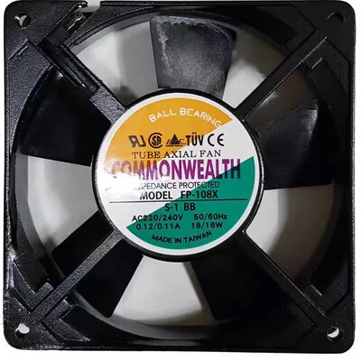 FP-108X S-1 BB AC220/240V 18/16W原装正品台湾三协进口散热风扇
