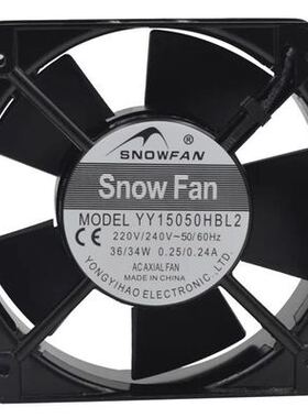 全新SNOWFAN YY15050HBL2/HBL3 220V/380V 机柜通风散热风扇17251
