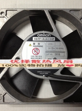 日本欧姆龙OMRON R87F-A1A13HP 100V 14/12W 12025双滚珠散热风扇