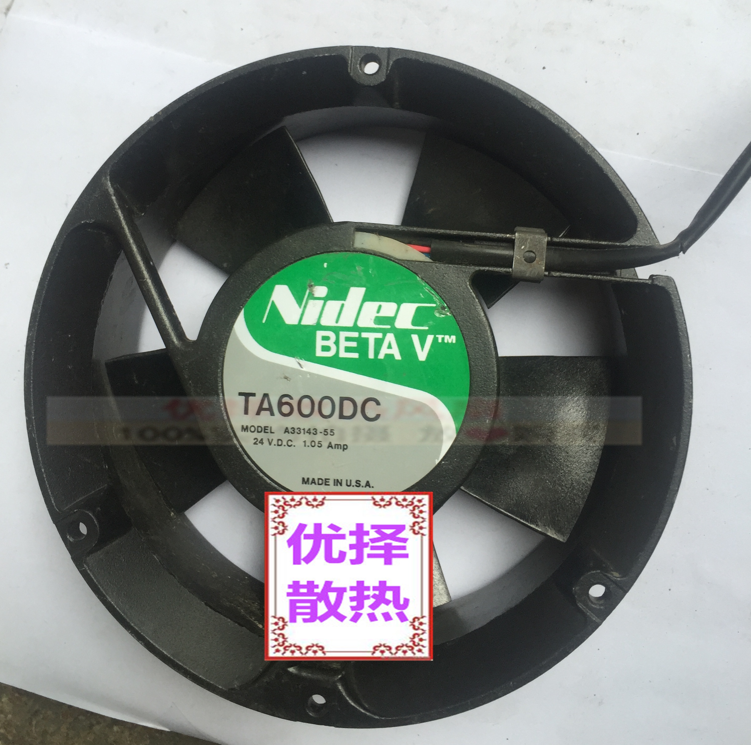 NIDEC TA600DC A33143-55/A34513-87 24V 变频器风扇A34719-16HYP