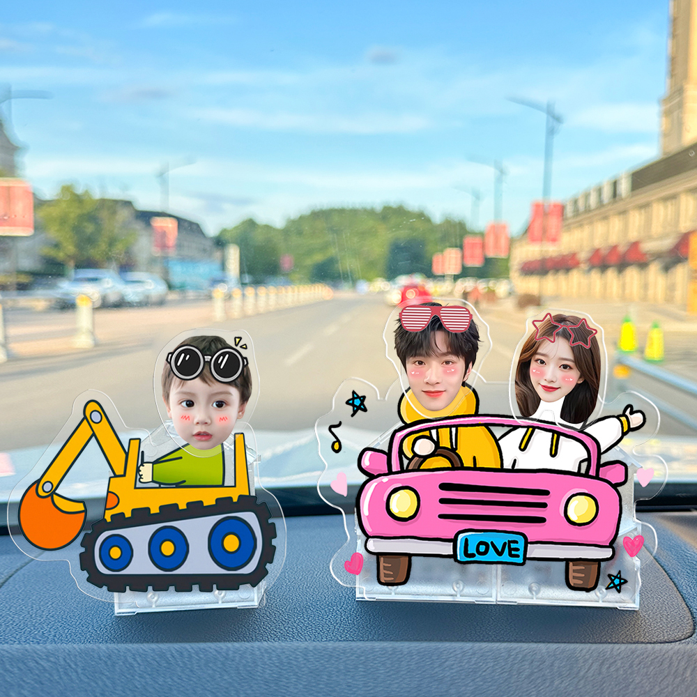 2024网红汽车摆件照片定制摇头