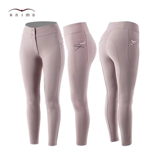 Animo女士半胶马裤NUTAN修身弹力弹力骑马裤马术装马术服