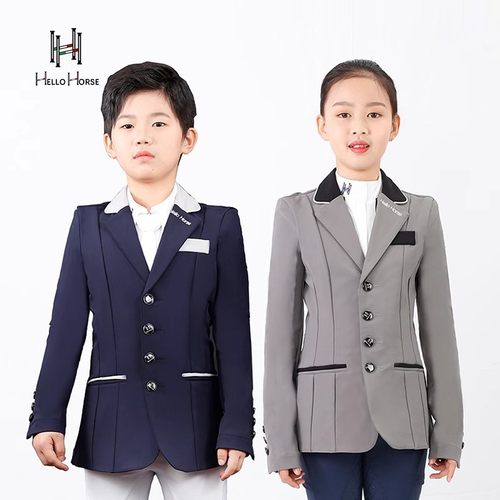 Hello Horse马术上衣儿童马术西服成人骑士服障碍考级马术装备