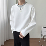 模特图~春季假两件重磅果冻棉长袖卫衣 W6601/P58,男装卫衣,电商B331, 模特图~春季假两件重磅果冻棉长袖卫衣 W6601/P58,男装卫衣,电商B331,