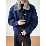 模特图~新标90白鸭绒冬季美式毛领休闲羽绒服外套E104/P238，男装羽绒服，电商B331