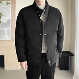 模特图~2025冬季立领加厚棉服E001/P75，男装棉衣，电商B331