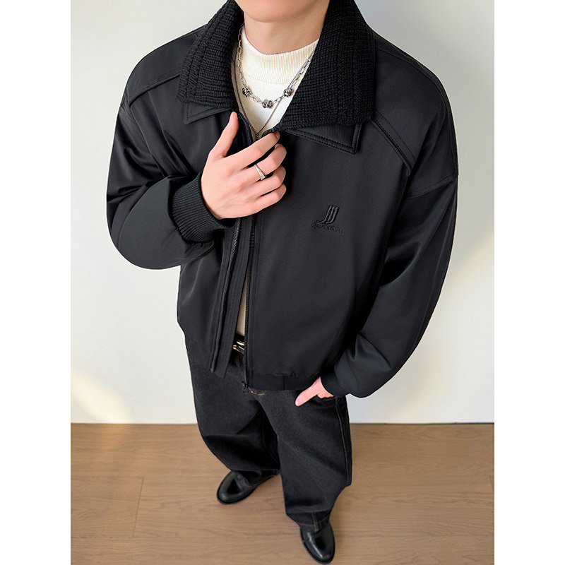 模特图~新标90白鸭绒冬季美式双领设计羽绒服外套E124/P248,男装羽绒服,电商B331