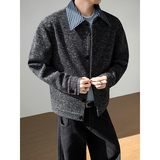 模特图~春季假两件针织外套休闲夹克YJ6025/P115，男装夹克，电商B331