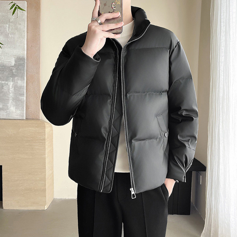 模特图~2025冬季短款面包服皮棉服E002/P75,男装棉衣,电商B331