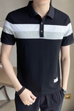 店主风~夏季新款拼色PoloT恤衫V5005/P50，男装Polo衫，电商B331