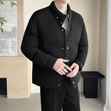 模特图~2025冬季立领加厚棉服E001/P75，男装棉衣，电商B331
