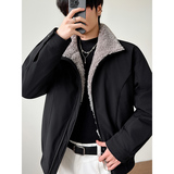 模特图~新标90白鸭绒美式毛领拼接羽绒服外套E106/P238，男装羽绒服，电商B331