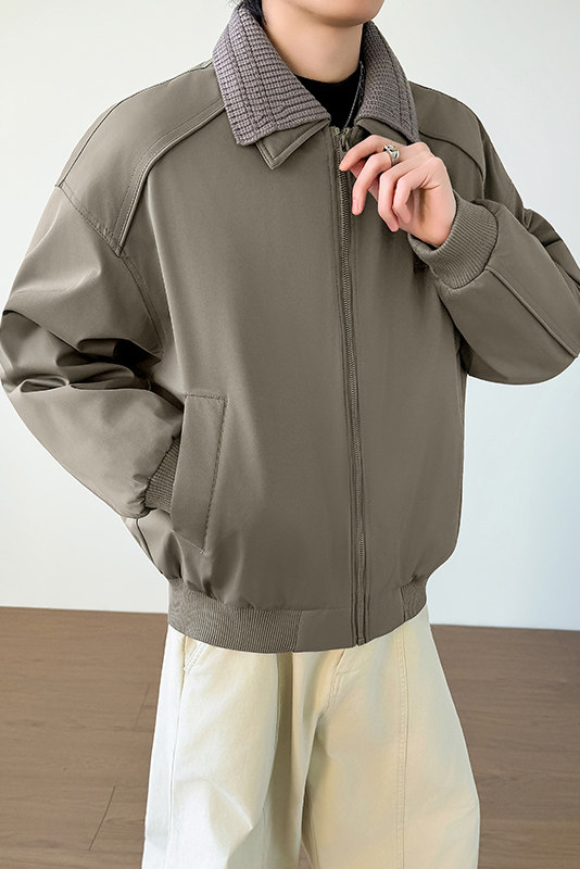 模特图~新标90白鸭绒冬季美式双领设计羽绒服E124/P248,男装羽绒服,电商B331