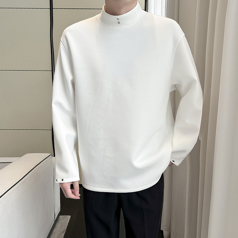 模特图~2025秋季立领宽松卫衣T7709/P58,男装卫衣,电商B331
