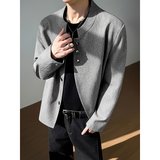 模特图~春季立领垫肩休闲西装外套YJ6008/P108，男装西服套装，电商B331