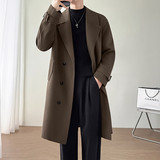 模特图~秋季韩版中长款过膝风衣外套K8822/P108，男装风衣，电商B331