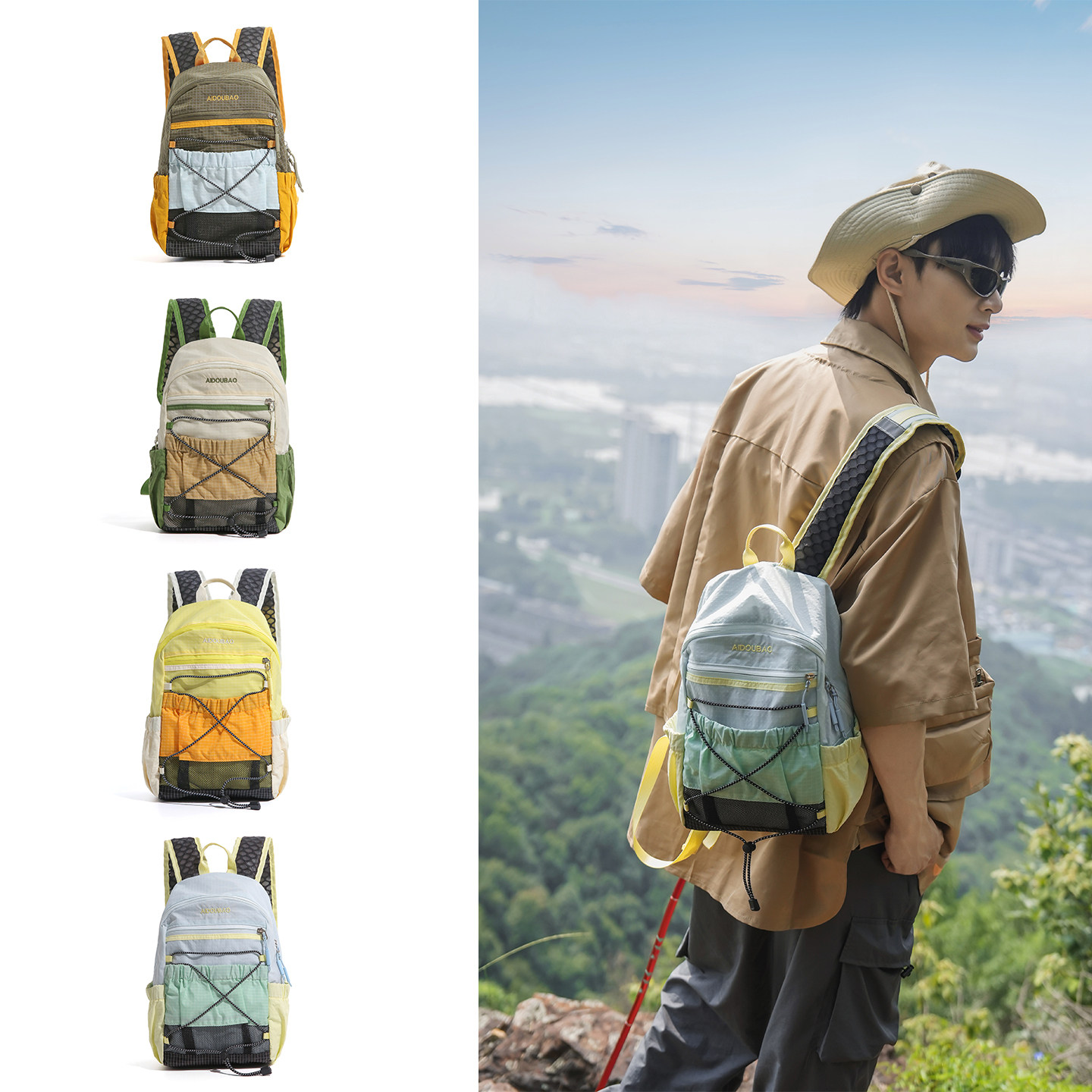 户外徒步轻便大容量包登山双肩包