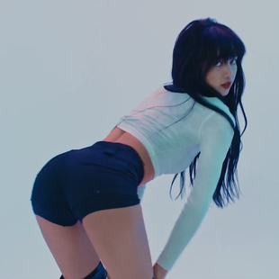 Lisa同款 街舞女团blackpink打歌服爵士舞 练习室高腰弹力短裤