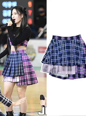 【清仓】STAYC款丨铜墙铁壁裙百褶裙套装韩国女团演出服舞台表演