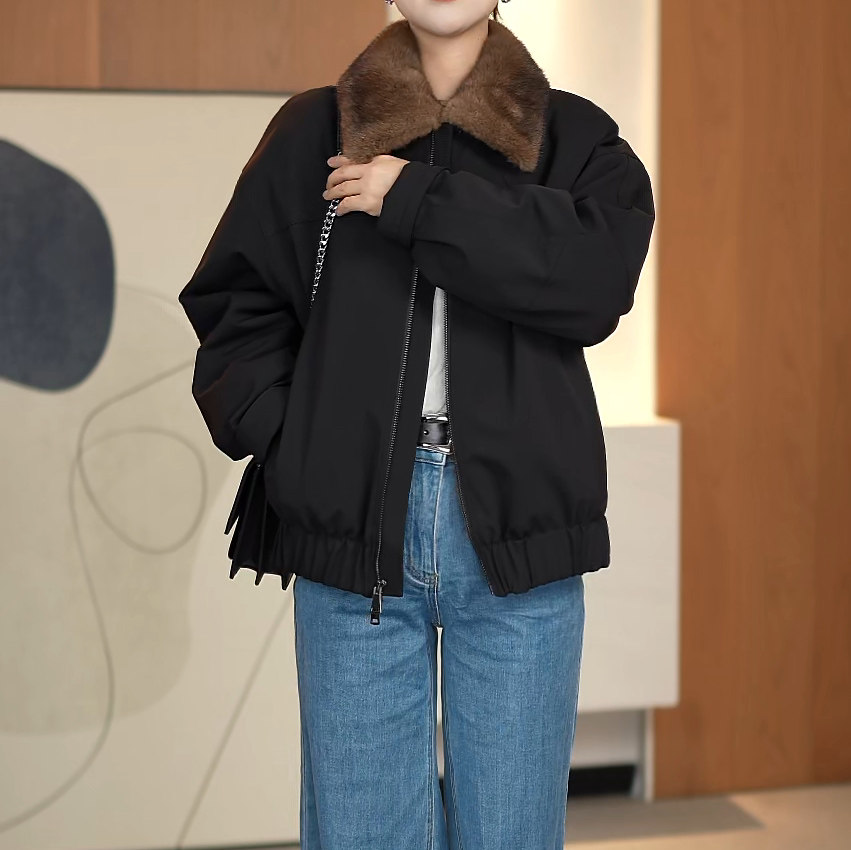 正宗貂皮内胆 海宁皮草可拆卸 短款派克服女水貂毛外套冬加厚保暖,女装/女士精品,皮草,淘宝优惠券,粉丝福利购,淘宝优惠卷