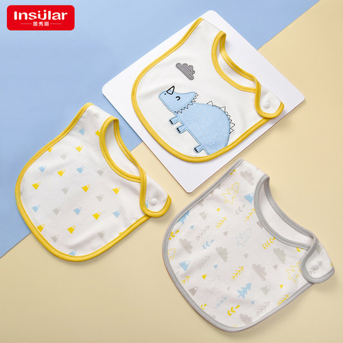 茵秀丽口水巾纯棉安全可入口