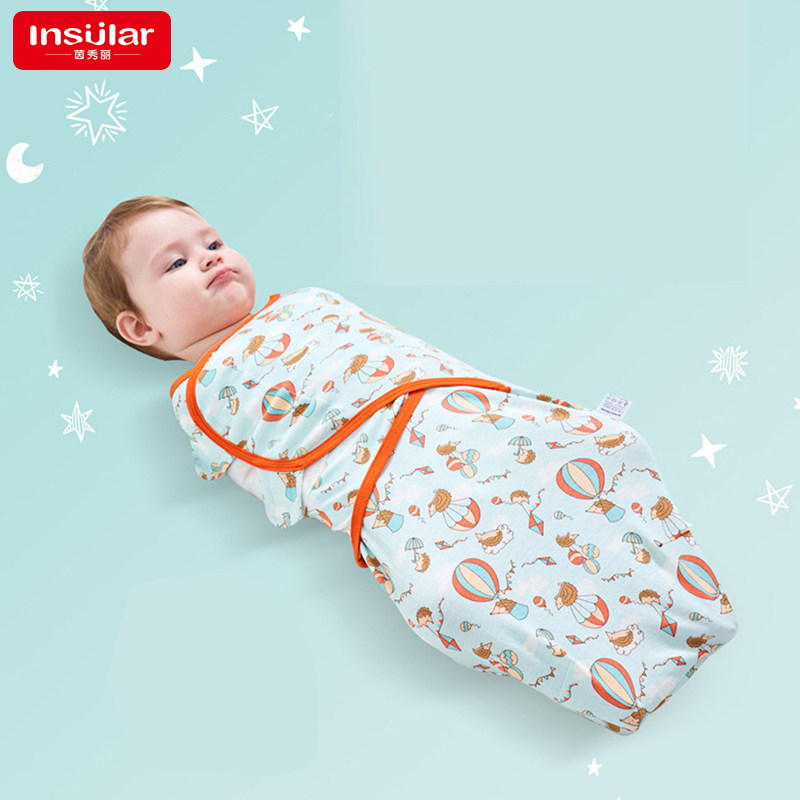 insular棉质宝宝蚕茧襁褓巾防惊跳婴儿抱被包巾襁褓新生儿两件套,婴童用品,睡袋/防踢被,淘宝优惠券,粉丝福利购,淘宝优惠卷
