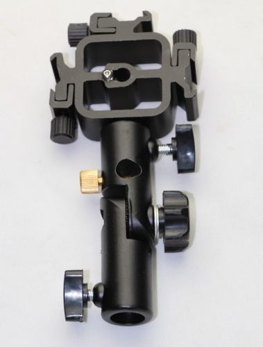 多功能灯座 闪光灯底座 全金属 一转三热靴灯座 闪光灯D型 一套