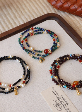 天然切割水晶手链女高级感