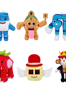 新品steal a brainrot jandel戴红帽子的黑猴子毛绒玩具娃娃公仔