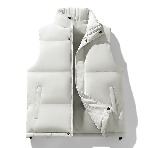 定制logo羽绒棉立领马甲