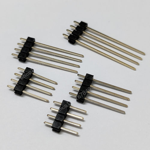 加长排针2.54排针铜连接器镀金针