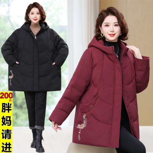 中老年人羽绒服奶奶冬装女妈妈