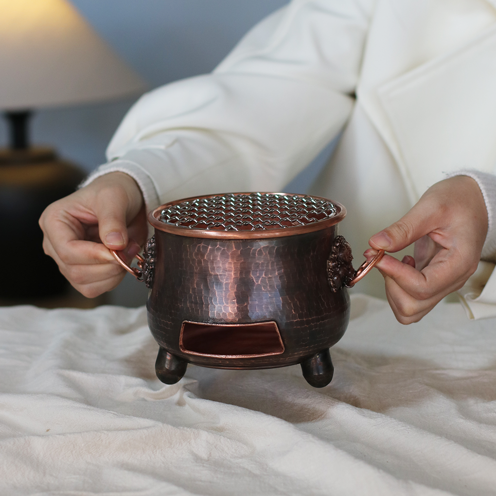 紫铜四不像矮脚碳炉围炉煮茶炉 做旧炭炉烤茶炉 红铜便携式烧烤炉,餐饮具,煮茶炉,淘宝优惠券,粉丝福利购,淘宝优惠卷